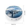 Aircraft Fighter Jet F-15 Ea-gles Flying Contact Lens Case Portable Travel Box Holder with Mirror view 2
