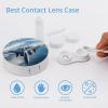 Aircraft Fighter Jet F-15 Ea-gles Flying Contact Lens Case Portable Travel Box Holder with Mirror view 3