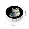 Cat Butterfly Contact Lens Case Portable Travel Box Holder with Mirror view 2