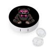 Bear Contact Lens Case Portable Travel Box Holder with Mirror view 1