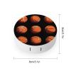 Basketball Contact Lens Case Portable Travel Box Holder with Mirror view 2