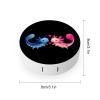 Axolotl Contact Lens Case Portable Travel Box Holder with Mirror view 2