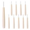 SALERUAQI Bamboo Handle Interdental Brushes Toothpick Dental Flossing Head Toothpick Cleaning Tool for Sensitive Teeth Post-Dental Care 10pcs view 1