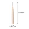 SALERUAQI Bamboo Handle Interdental Brushes Toothpick Dental Flossing Head Toothpick Cleaning Tool for Sensitive Teeth Post-Dental Care 10pcs view 2
