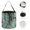 FodPand Chinese Style Mandarin Ducks Halloween Trick Or Treat Bucket, Reusable Goodie Candy Basket, Snack Bag Large Gift Tote Bags with Handles for Gifts Wrapping Party Favors Supplies view 4