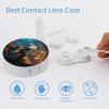 Cat Contact Lens Case Portable Travel Box Holder with Mirror view 3