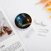 Black Cat Contact Lens Case Portable Travel Box Holder with Mirror view 4
