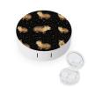 Capybara Contact Lens Case Portable Travel Box Holder with Mirror view 1