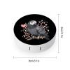 Beautiful African Grey Parrot Contact Lens Case Portable Travel Box Holder with Mirror view 2