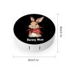 Bunny Rabbit Mom Contact Lens Case Portable Travel Box Holder with Mirror view 2