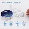 Bald Ea-gles Contact Lens Case Portable Travel Box Holder with Mirror view 3
