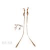 1 Pair Metal Frame Temple Rimless Pure Titanium Glasses Legs and Nose Bridge Eyeglass Eyewear Replacement Arms view 1