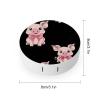Bow Pigs Contact Lens Case Portable Travel Box Holder with Mirror view 2