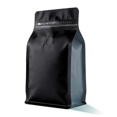 Coffee Bags with Valve(60pcs,16oz,1lb) Vented Coffee Beans Packaging Bags High Barrier Aluminumed Foil Flat Bottom Heat Sealed Side Zipper Resealable Storage Bag for Home or BusinessBlack+Gray