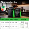 Coffee Bags with Valve(60pcs,16oz,1lb) Vented Coffee Beans Packaging Bags High Barrier Aluminumed Foil Flat Bottom Heat Sealed Side Zipper Resealable Storage Bag for Home or BusinessBlack+Gray view 2