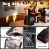 Coffee Bags with Valve(60pcs,16oz,1lb) Vented Coffee Beans Packaging Bags High Barrier Aluminumed Foil Flat Bottom Heat Sealed Side Zipper Resealable Storage Bag for Home or BusinessBlack+Gray view 3