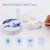 FodPand Orca Killer Whale Contact Lens Case,Compact Portable Circle Contacts Lenses Case with Mirror Tweezers Contacts Lenses Container for Travel Daily Life view 3