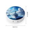 Aircraft Carrier Warship Contact Lens Case Portable Travel Box Holder with Mirror view 2