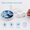 Aircraft Carrier Warship Contact Lens Case Portable Travel Box Holder with Mirror view 3