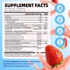 2 Pack Vegan Omega 3 Gummies 1000mg+CoQ10+Magnesium - w/Algae EPA 600mg & DHA 400mg, Fish Oil Omega-3 Supplements Alternative for Adults, for Brain, Eye, Immune Health, Strawberry Flavor, 120 Count view 2