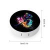 Colorful Ice Hockey Sports Contact Lens Case Portable Travel Box Holder with Mirror view 2