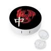 Dragon Tile Mahjong Contact Lens Case Portable Travel Box Holder with Mirror view 1