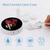 Dragon Tile Mahjong Contact Lens Case Portable Travel Box Holder with Mirror view 3