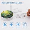 Malaysia Praying Mantis Insect Contact Lens Case Portable Travel Box Holder with Mirror view 3
