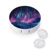 Aurora And Meteor Shower Contact Lens Case Portable Travel Box Holder with Mirror view 1