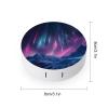 Aurora And Meteor Shower Contact Lens Case Portable Travel Box Holder with Mirror view 2