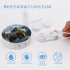 Bear Mama Wild Anima Contact Lens Case Portable Travel Box Holder with Mirror view 3