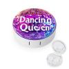 Dancing Queen Contact Lens Case Portable Travel Box Holder with Mirror view 1