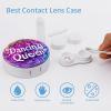 Dancing Queen Contact Lens Case Portable Travel Box Holder with Mirror view 3