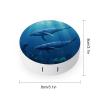 Blue Whale Contact Lens Case Portable Travel Box Holder with Mirror view 2