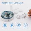 Bigfoot USA Flag Print Contact Lens Case Portable Travel Box Holder with Mirror view 3