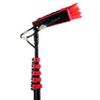Window Cleaner with Long Handle, Glass Cleaning Tools with Rotatable Cleaning Brush and Aluminum Alloy Telescopic Pole, Window Cleaning Kit for Solar Panel Shower Glass Mirror Door Car view 1