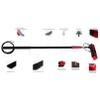 Window Cleaner with Long Handle, Glass Cleaning Tools with Rotatable Cleaning Brush and Aluminum Alloy Telescopic Pole, Window Cleaning Kit for Solar Panel Shower Glass Mirror Door Car view 4