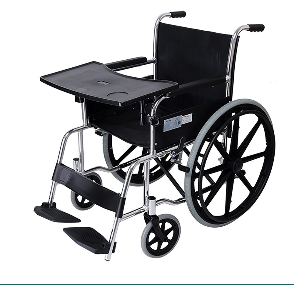 EHVYBDX Wheelchair Lap Tray, Portable Universal Tray Table with Cup Holder, for Eating and Reading, Suitable for Wheelchair armrests