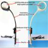 10X Magnifying Glass with Light and Clamp, Dimmable LED Magnifying Lamp, Adjustable Gooseneck, Perfect for Crafts, Hobbies, Reading, Nail Repair, Close Work, Hands-Free Use view 3
