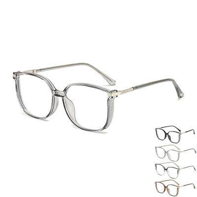 Women's Portable Fashion Anti-Blue Light Reading Glasses, Large Frame, Reading Glasses for Women (Grey,+ 0)