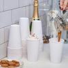 16 oz White Paper Hot Cups Disposable Coffee Cups Hot Drink Paper Cups for Latte Cappuccino Tea Chocolate (200) view 4