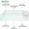 QILELE Neck-Relieving Pillow for use on Bed - Ice-Silk Covered Memory Foam Pillow for Sleep view 2
