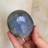116g Blue Flash Labradorite Palm Stone Natural Worry Stone for Anxiety Relief, Spiritual Energy & Mystical Pocket Crystal view 3