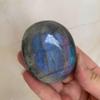 116g Blue Flash Labradorite Palm Stone Natural Worry Stone for Anxiety Relief, Spiritual Energy & Mystical Pocket Crystal view 4