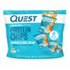 Quest Nutrition Cheddar & Sour Cream Protein Chips, 19g Protein, 4g Net Carbs, Low Carb, Gluten Free, 1.1 oz, 4 count view 1