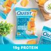 Quest Nutrition Cheddar & Sour Cream Protein Chips, 19g Protein, 4g Net Carbs, Low Carb, Gluten Free, 1.1 oz, 4 count view 2