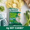 Quest Nutrition Sour Cream & Onion Protein Chips, 19g Protein, 4g Net Carbs, Low Carb, Gluten Free, 1.1 oz, 4 count view 2