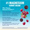 Natural Vitality Calm Magnesium Glycinate Gummies | Soup Grape Flavor | Non-GMO, Vegan & Gluten Free Supplement | 50 Count view 2