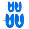 1 Pair U-Shape Silicone Gel Heel Spur Cups Relief Cushions Shock Absorbing Shoe Inserts Plantar Heel Pad Comf view 4