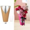5 Pieces Flower with Waterproof Liner Floral Arrangement Holder Leakproof Wrapping Bucket for DIY Craft Gift Packaging Suitable for Weddin, Brown view 3